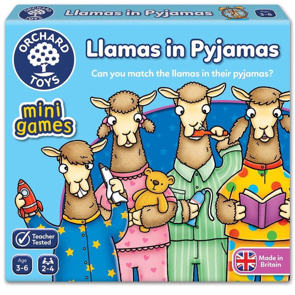 Orchard Toys Mini Games Llamas In Pyjamas